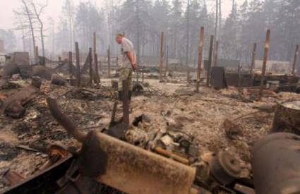 Incendios forestales en Rusia.