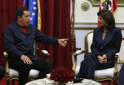 Chávez y canciller colombiana