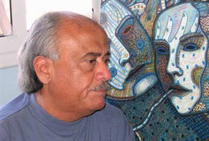Pintor cubano Manuel López Oliva