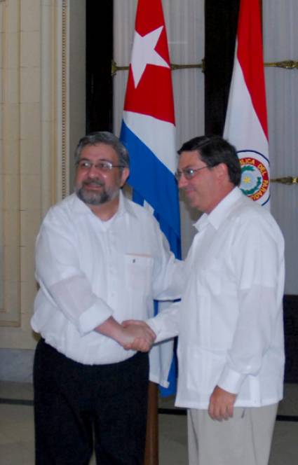 Bruno Rodríguez Parrilla y Hector Lacognota Zaragoza