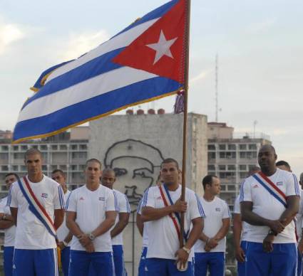 Peloteros cubanos