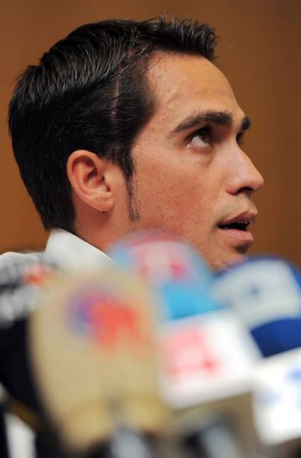 Ciclista español Alberto Contador