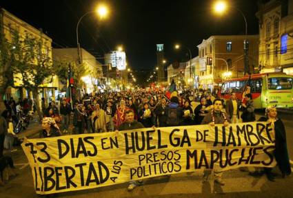 Mapuche en huelga de hambre 