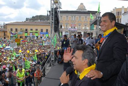 Concentración en favor de la Revolución ecuatoriana