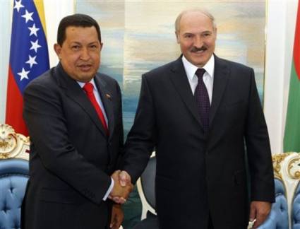 Hugo Chávez y Alexander Lukashenko