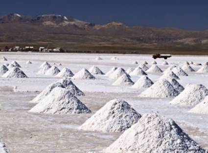 Explotación del litio en Bolivia