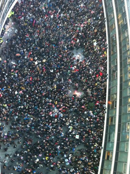 Protesta de jóvenes en Londres