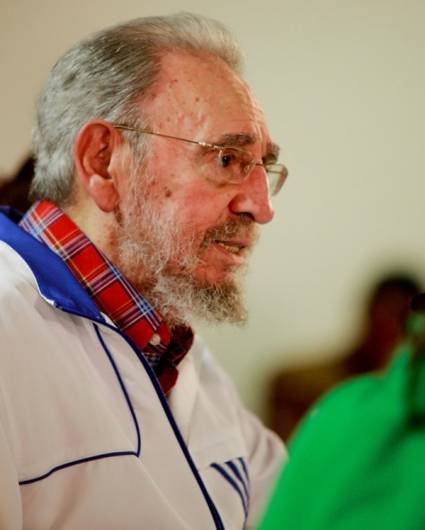 Fidel con los estudiantes, el 17 de noviembre de 2010