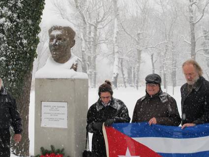 Homenajearon al Che en el Parque del Danubio