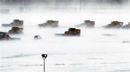 Nieve en la pista