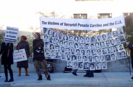 Protestas contra Luis Posada Carriles