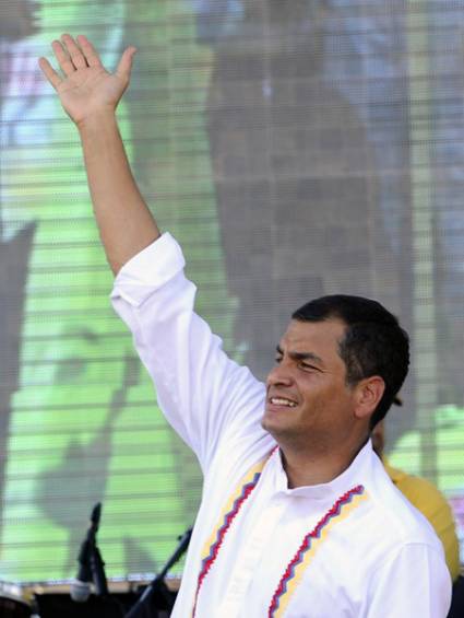 Presidente ecuatoriano, Rafael Correa