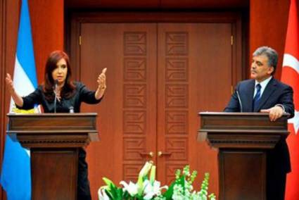 Presidenta Cristina Fernández y su homólogo de Turquía
