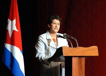 Ena Elsa Velázquez, ministra de Educación de Cuba