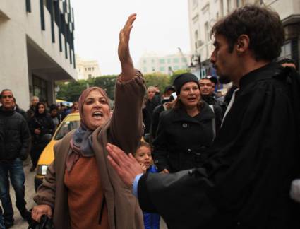 Protestas en Túnez