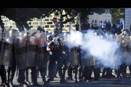 Policías en Puerto Rico