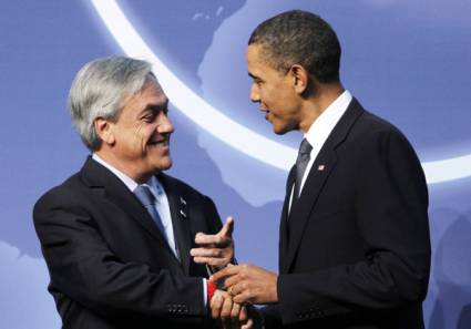 Barack Obama y Sebastián Piñera