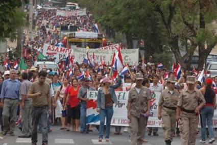 Protestas en Paraguay