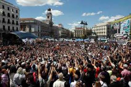 Protestas pacíficas en varias ciudades de España