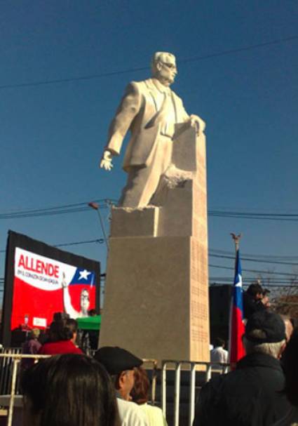 Monumento en Chile en honor de Salvador Allende