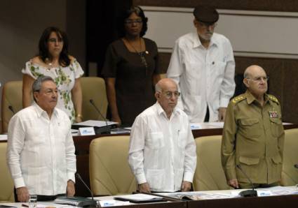 Sesión plenaria del Parlamento cubano