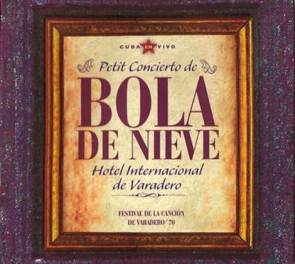 El CD Petit concierto de Bola de Nieve de la EGREM 