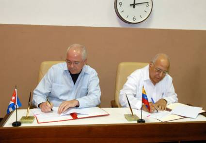 Colaboración Cuba-Venezuela para el año 2012