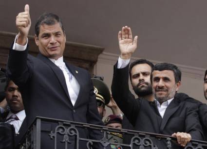 Correa y Ahmadinejad 