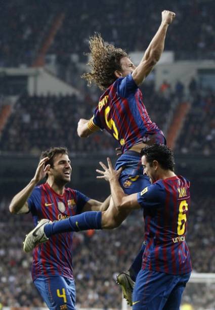 Carles Puyol celebra