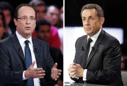 Nicolás Sarkozy y François Hollande