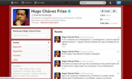 Twitter de Hugo Chávez