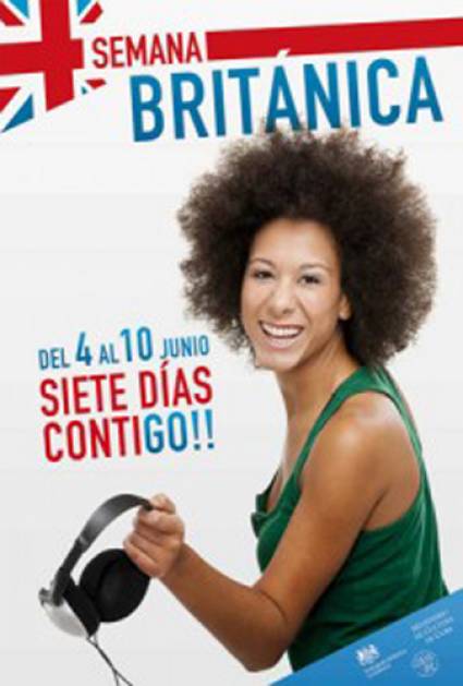 Cartel de la semana británica en Cuba