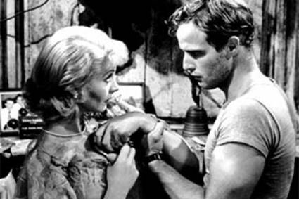 Vivien Leigh y Marlon Brando 