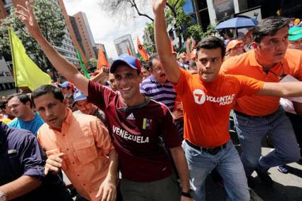 Marcha de la ultraderecha en Venezuela