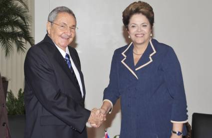 Raúl y Dilma