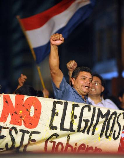 Protestas en Paraguay