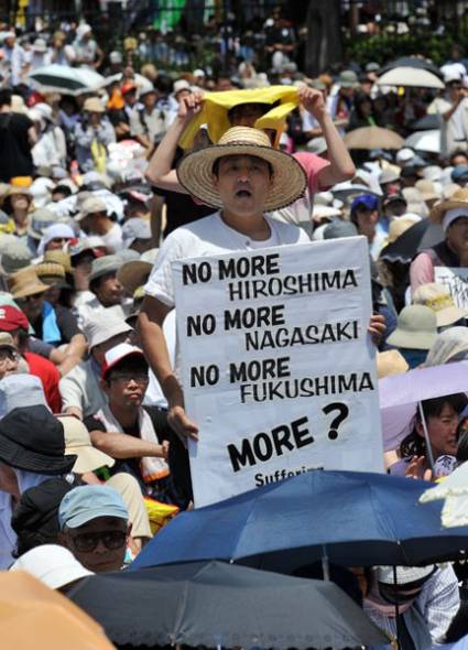 Masiva marcha contra la energía nuclear en Japón