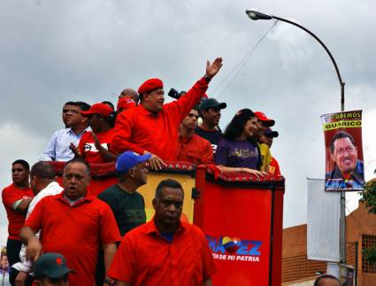 Chávez en movilizaciones electorales