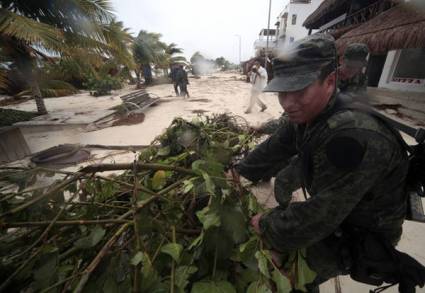 Tormenta tropical Ernesto por el territorio mexicano