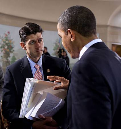 Paul Ryan y Barack Obama 