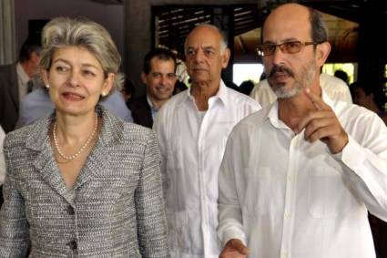 Visita al ISA de Irina Bokova