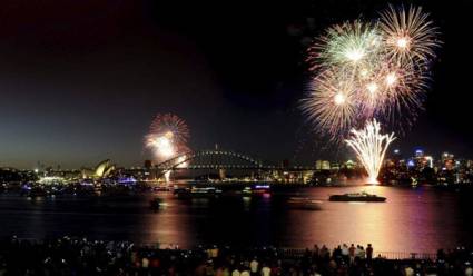 Llegada de 2013 en Sidney