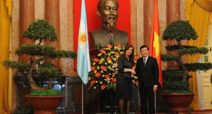 Cristina Fernández y Truong Tan Sang