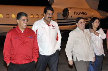 Llegada de Nicolás Maduro a Cuba