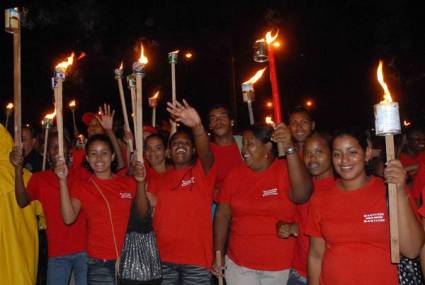 Marcha de las Antorchas en Santiago de Cuba