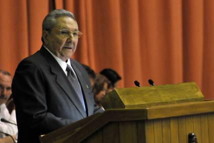 Raúl Castro, sesión constitutiva de la VIII Legislatura