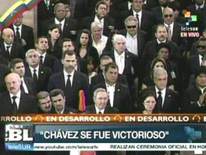 Ceremonia oficial en memoria del Presidente Chávez