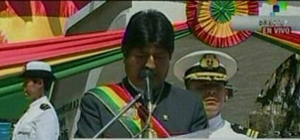 Evo Morales preside conmemoración del Día del Mar en Bolivia