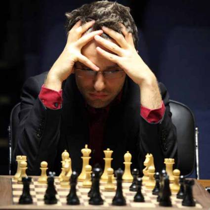 El armenio Levon Aronian en el Torneo de Candidatos