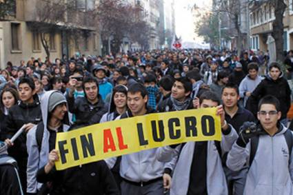 Marcha de estudiantes en Chile